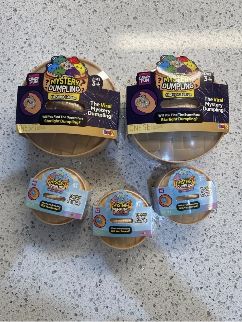 Crazy Fun RMS Dumpling Starlight Edition/ Mini Dumpling Lot Of 5 Authentic